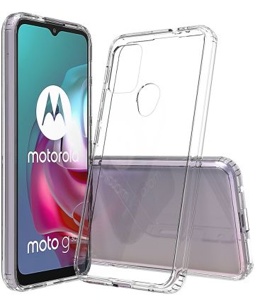 Motorola Moto G10/G20/G30 Hoesje Hybride Armor Back Cover Transparant Hoesjes
