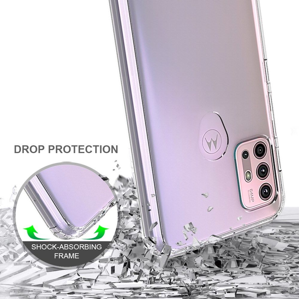 Motorola Moto G10/G20/G30 Hoesje Hybride Armor Back Cover Transparant afbeelding 5