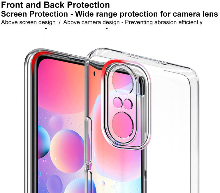 IMAK UX-5 Xiaomi Poco F3/Mi 11i Hoesje Flexibel en Dun TPU Transparant afbeelding 2