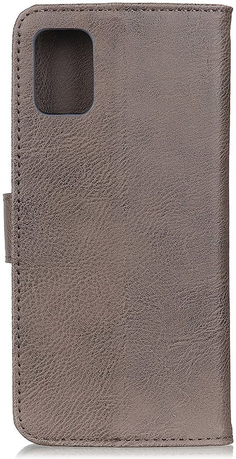 Xiaomi Poco F3 / Mi 11i Hoesje Portemonnee met Drukknoop Grijs afbeelding 2