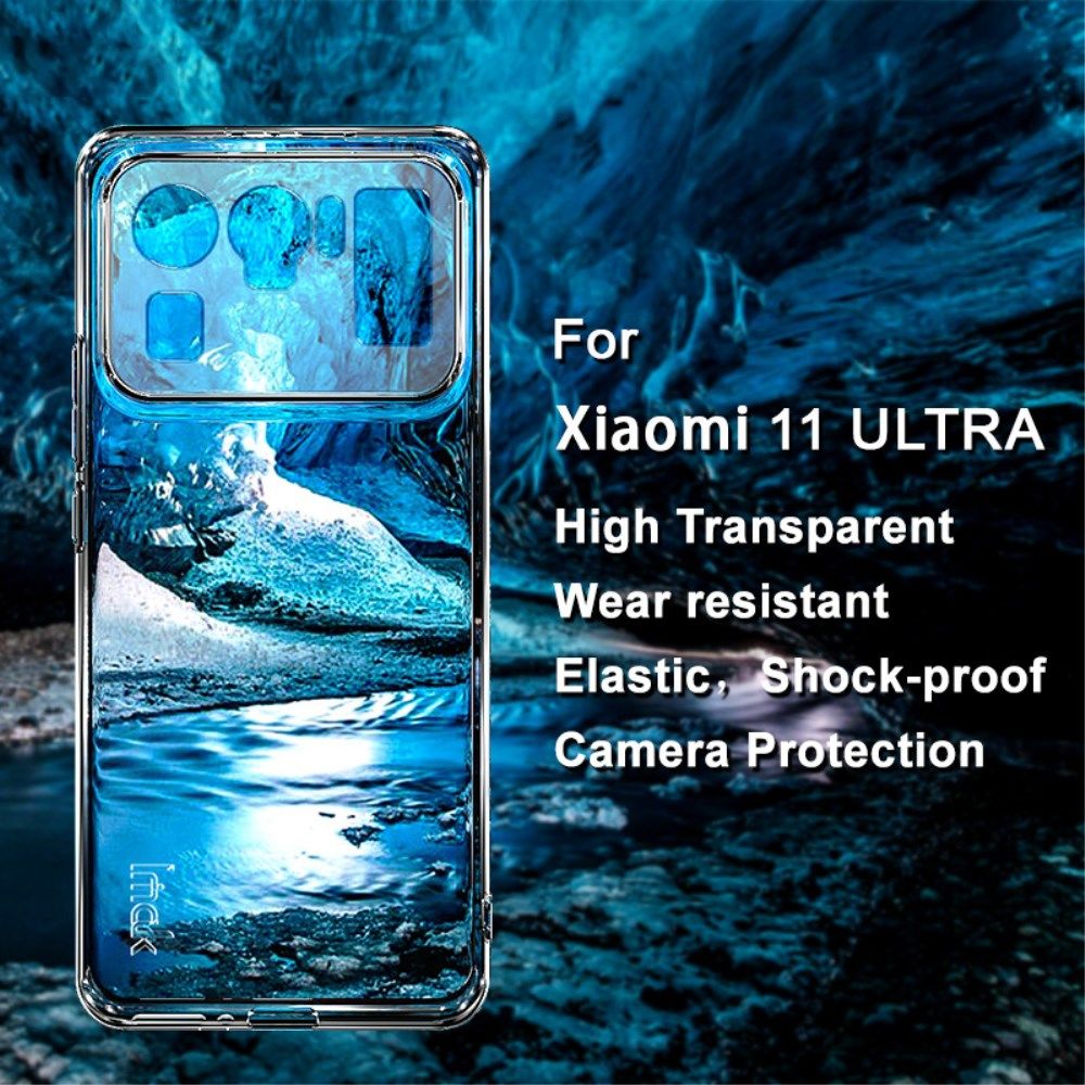 IMAK UX-5 Xiaomi Mi 11 Ultra Hoesje Flexibel en Dun TPU Transparant afbeelding 4
