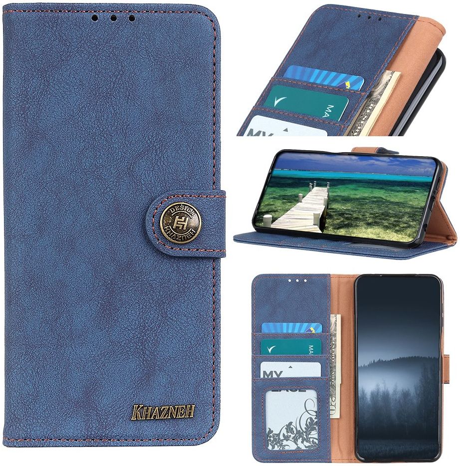 KHAZNEH Xiaomi Mi 11 Ultra Hoesje Portemonnee met Stand Blauw afbeelding 10