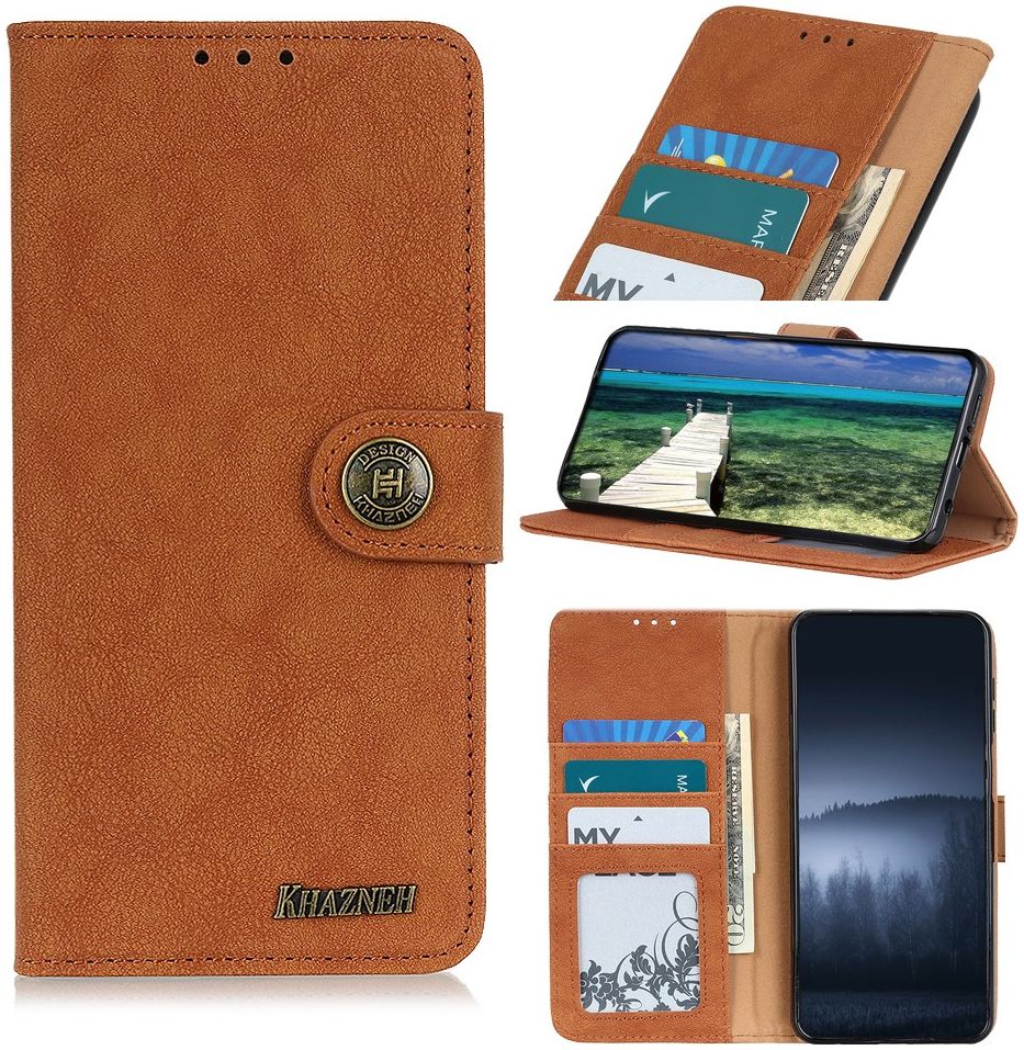 KHAZNEH Xiaomi Mi 11 Ultra Hoesje Portemonnee met Stand Bruin afbeelding 5
