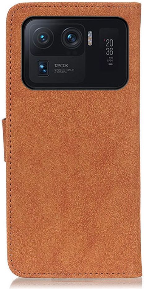 KHAZNEH Xiaomi Mi 11 Ultra Hoesje Portemonnee met Stand Bruin afbeelding 3