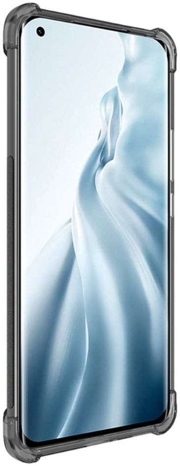 Xiaomi Mi 11 Ultra Hoesje TPU met Screen Protector Transparant Zwart afbeelding 2