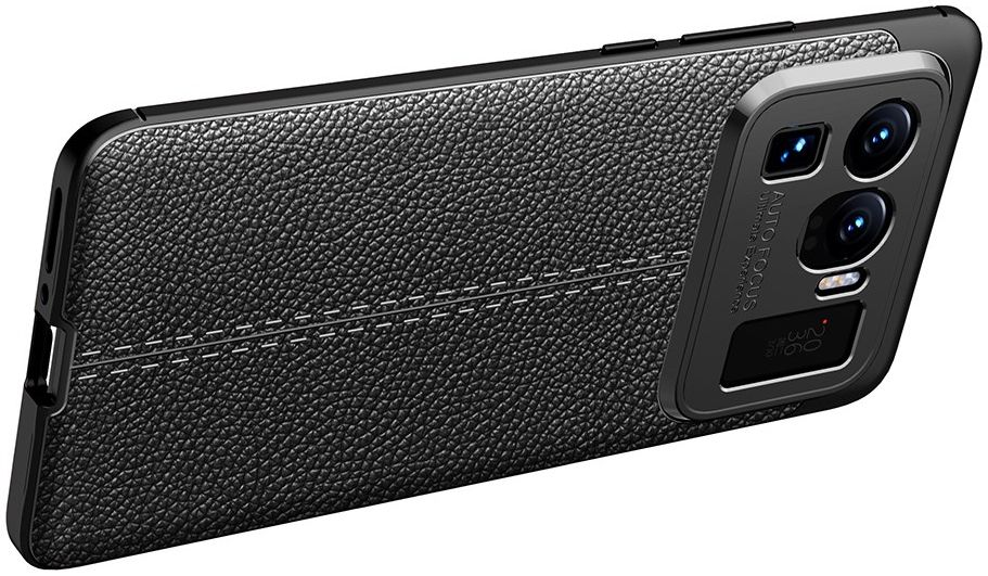 Xiaomi Mi 11 Ultra Hoesje TPU met Litchi Leren Textuur Rood afbeelding 6