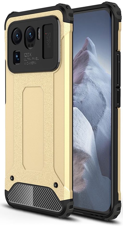 Xiaomi Mi 11 Ultra Hoesje Shock Proof Hybride Back Cover Goud afbeelding 1