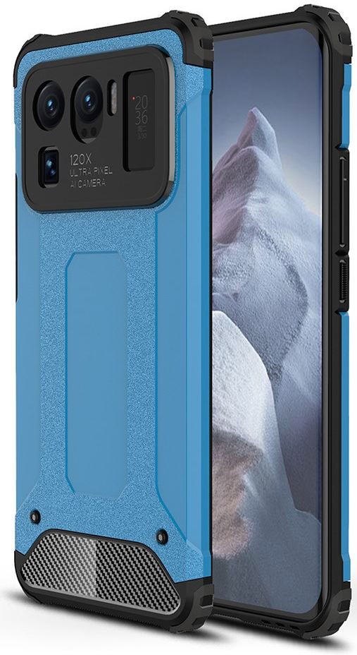 Xiaomi Mi 11 Ultra Hoesje Shock Proof Hybride Back Cover Lichtblauw afbeelding 1