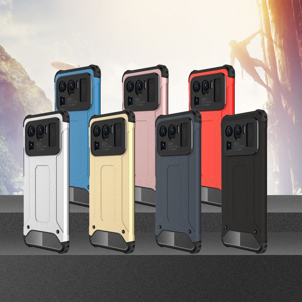 Xiaomi Mi 11 Ultra Hoesje Shock Proof Hybride Back Cover Lichtblauw afbeelding 8