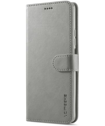 LC.IMEEKE Xiaomi Poco F3 / Mi 11i Hoesje Wallet Book Case Grijs Hoesjes