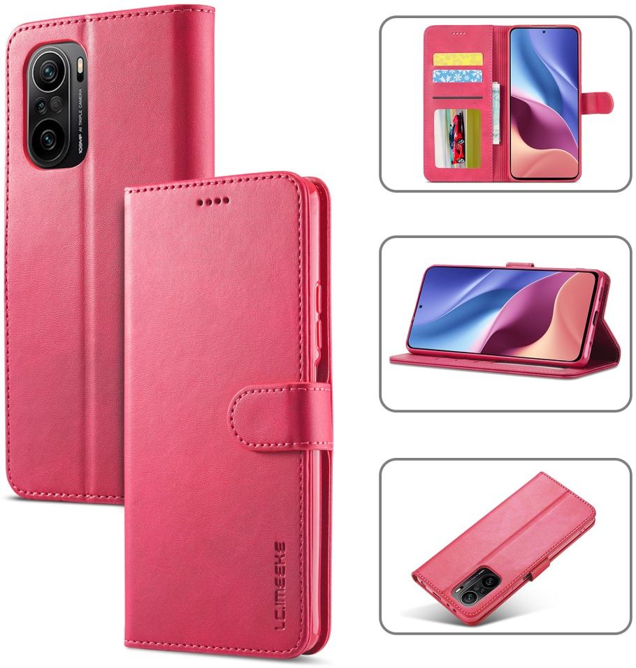 LC.IMEEKE Xiaomi Poco F3 / Mi 11i Hoesje Wallet Book Case Roze afbeelding 14