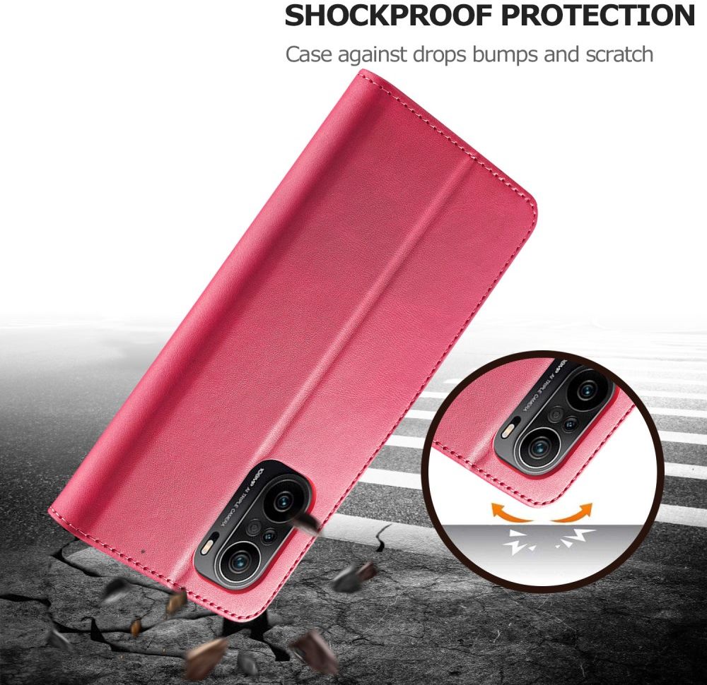 LC.IMEEKE Xiaomi Poco F3 / Mi 11i Hoesje Wallet Book Case Roze afbeelding 4