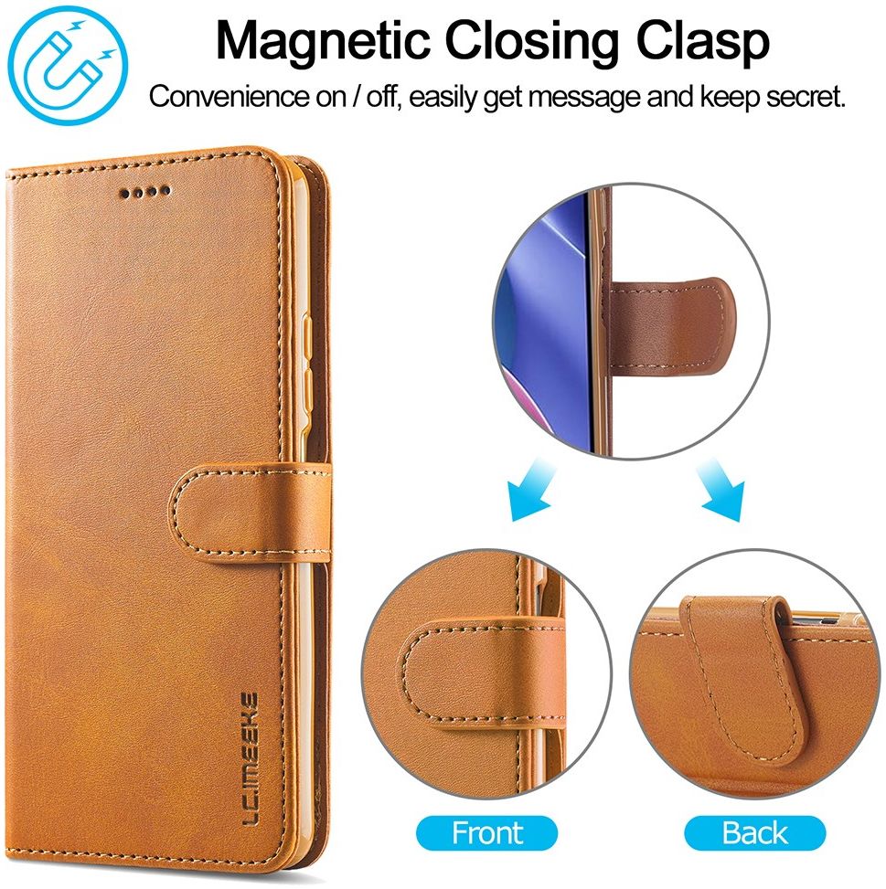 LC.IMEEKE Xiaomi Poco F3 / Mi 11i Hoesje Wallet Book Case Bruin afbeelding 7