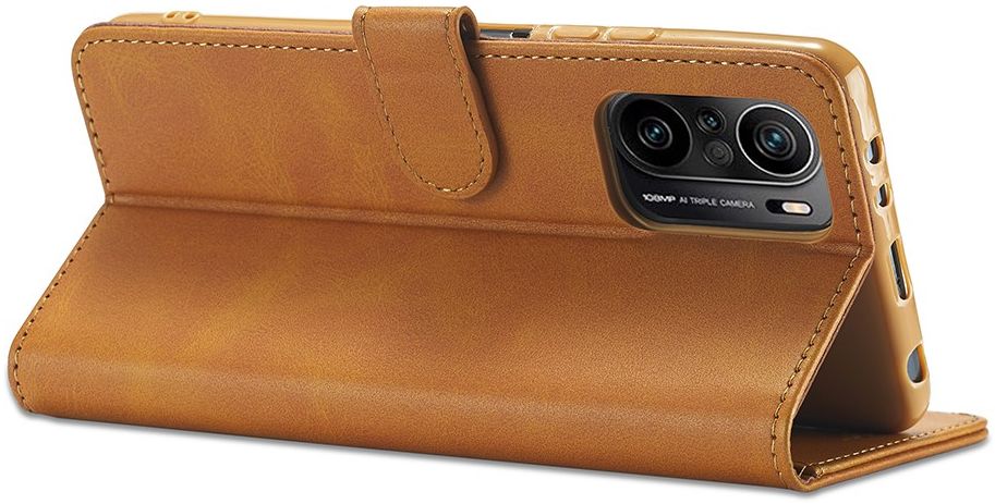 LC.IMEEKE Xiaomi Poco F3 / Mi 11i Hoesje Wallet Book Case Bruin afbeelding 12