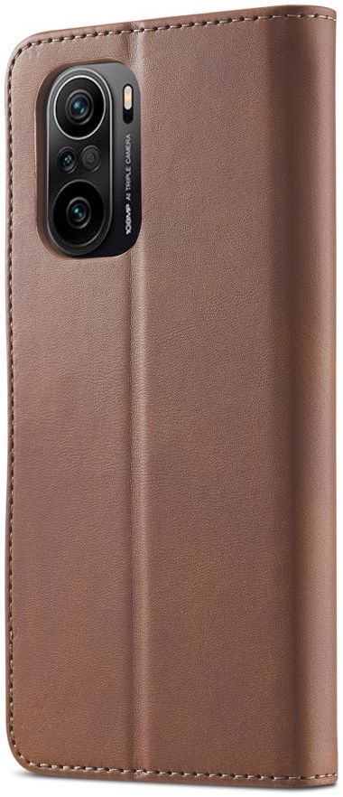 LC.IMEEKE Xiaomi Poco F3 / Mi 11i Hoesje Wallet Book Case Coffee afbeelding 5