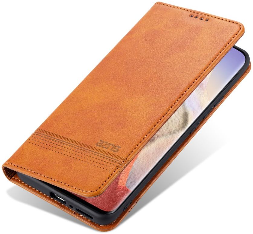 AZNS Xiaomi Mi 11 Ultra Hoesje Book Case Kunst Leer Lichtbruin afbeelding 13