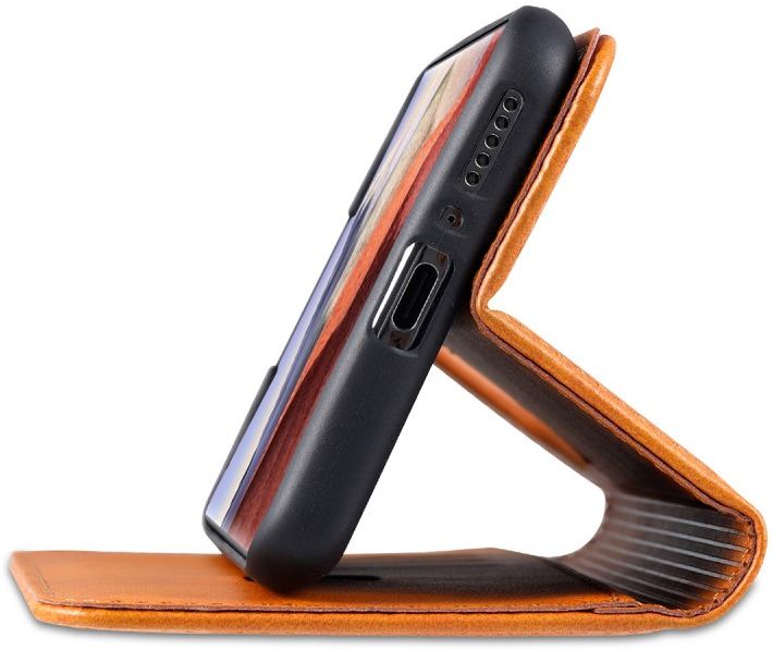 AZNS Xiaomi Mi 11 Ultra Hoesje Book Case Kunst Leer Lichtbruin afbeelding 6