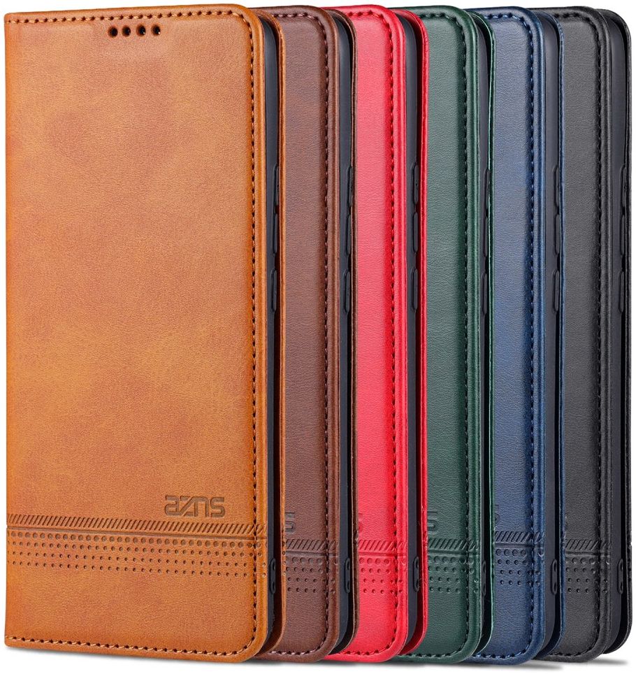 AZNS Xiaomi Mi 11 Ultra Hoesje Book Case Kunst Leer Lichtbruin afbeelding 7
