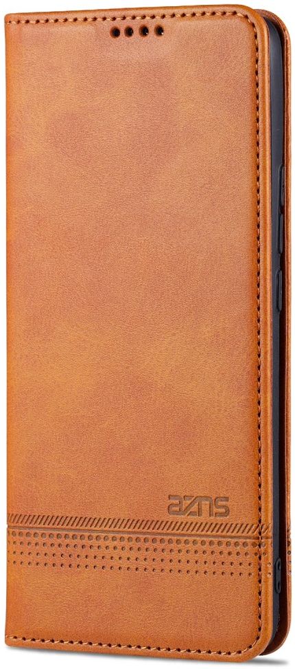 AZNS Xiaomi Mi 11 Ultra Hoesje Book Case Kunst Leer Lichtbruin afbeelding 1