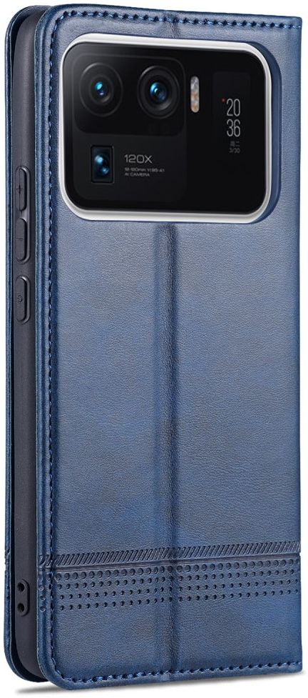 AZNS Xiaomi Mi 11 Ultra Hoesje Portemonnee Book Case Kunstleer Blauw afbeelding 3