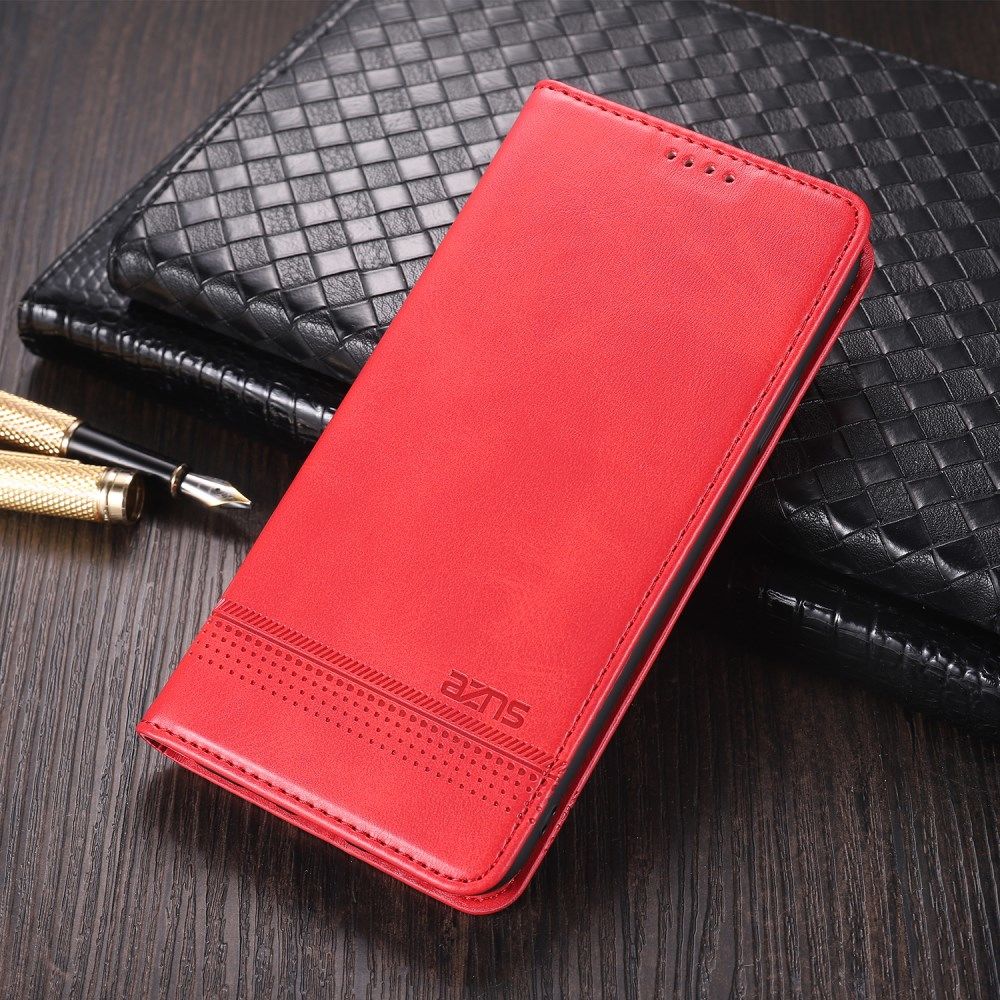 AZNS Xiaomi Mi 11 Ultra Hoesje Portemonnee Book Case Kunstleer Rood afbeelding 5