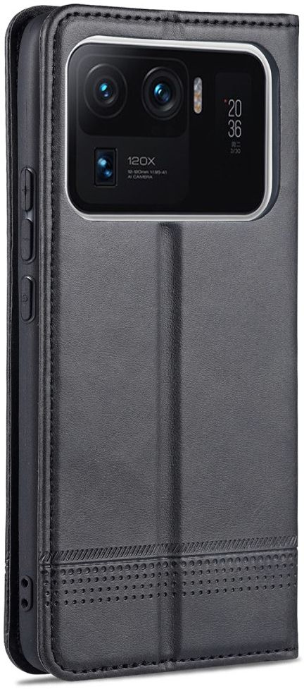 AZNS Xiaomi Mi 11 Ultra Hoesje Portemonnee Book Case Kunstleer Zwart afbeelding 3