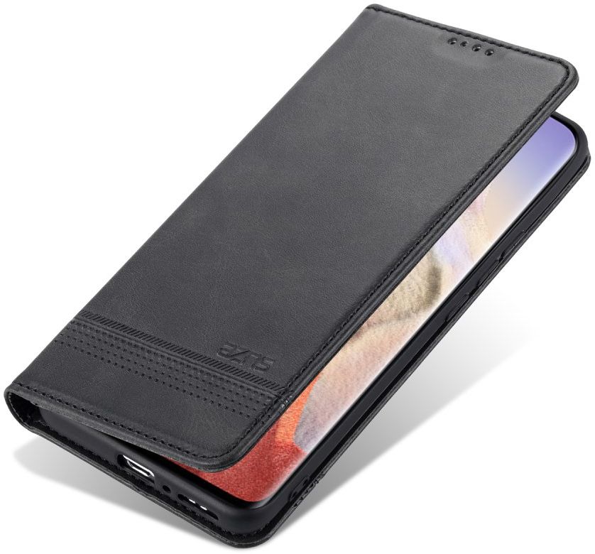 AZNS Xiaomi Mi 11 Ultra Hoesje Portemonnee Book Case Kunstleer Zwart afbeelding 4