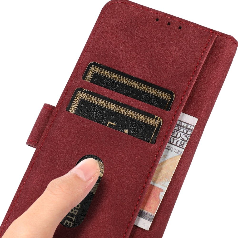 KHAZNEH Xiaomi Mi 11 Ultra Hoesje Retro Portemonnee Book Case Rood afbeelding 4