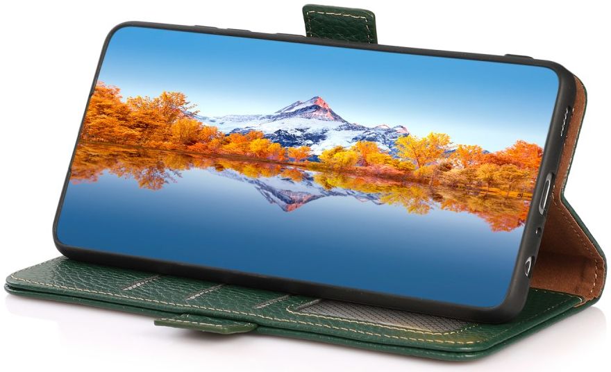 KHAZNEH Xiaomi Mi 11 Ultra Hoesje Portemonnee Echt Leer Groen afbeelding 8