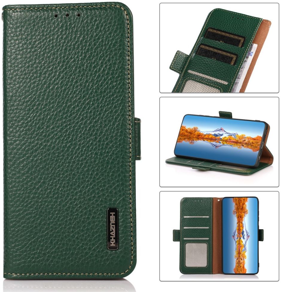 KHAZNEH Xiaomi Mi 11 Ultra Hoesje Portemonnee Echt Leer Groen afbeelding 9