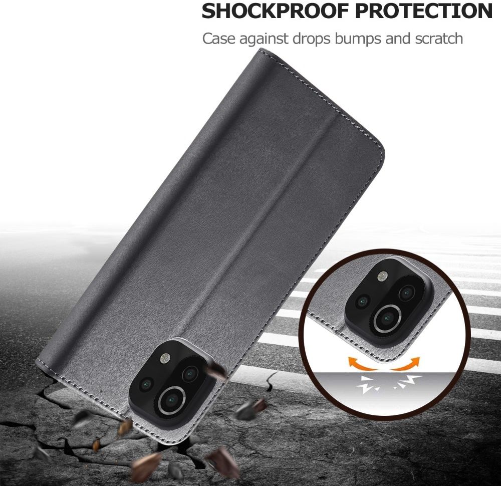 LC.IMEEKE Xiaomi Mi 11 Lite 4G/5G (NE) Hoesje Wallet Book Case Zwart afbeelding 4
