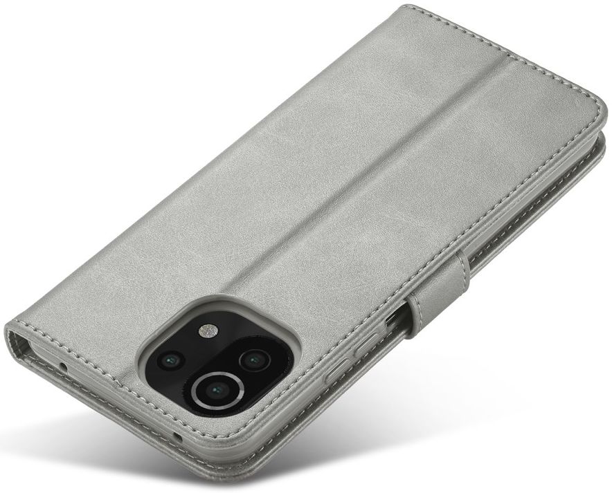 LC.IMEEKE Xiaomi Mi 11 Lite 4G/5G (NE) Hoesje Wallet Book Case Grijs afbeelding 11
