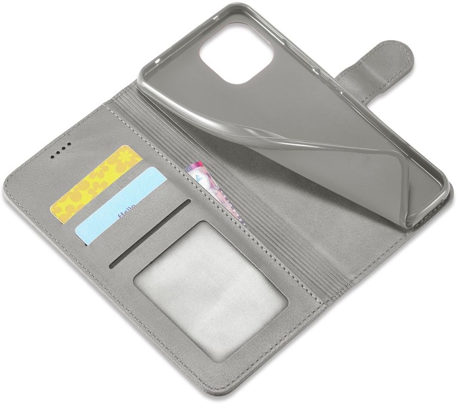 LC.IMEEKE Xiaomi Mi 11 Lite 4G/5G (NE) Hoesje Wallet Book Case Grijs afbeelding 13