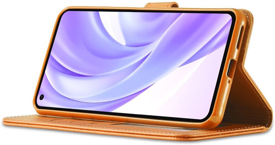 LC.IMEEKE Xiaomi Mi 11 Lite 4G/5G (NE) Hoesje Wallet Book Case Bruin afbeelding 12
