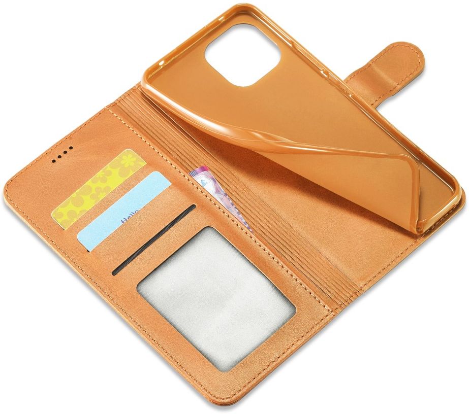 LC.IMEEKE Xiaomi Mi 11 Lite 4G/5G (NE) Hoesje Wallet Book Case Bruin afbeelding 13