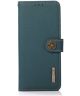 Xiaomi Mi 11 Ultra Hoesje RFID Portemonnee Book Case Echt Leer Groen