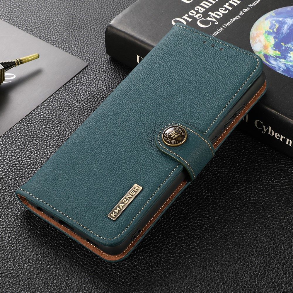 Xiaomi Mi 11 Ultra Hoesje RFID Portemonnee Book Case Echt Leer Groen afbeelding 4