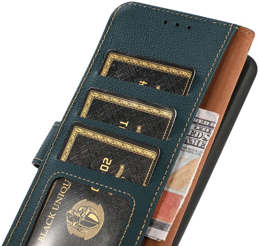 Xiaomi Mi 11 Ultra Hoesje RFID Portemonnee Book Case Echt Leer Groen afbeelding 6