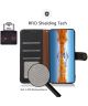 Xiaomi Mi 11 Ultra Hoesje RFID Portemonnee Book Case Echt Leer Zwart