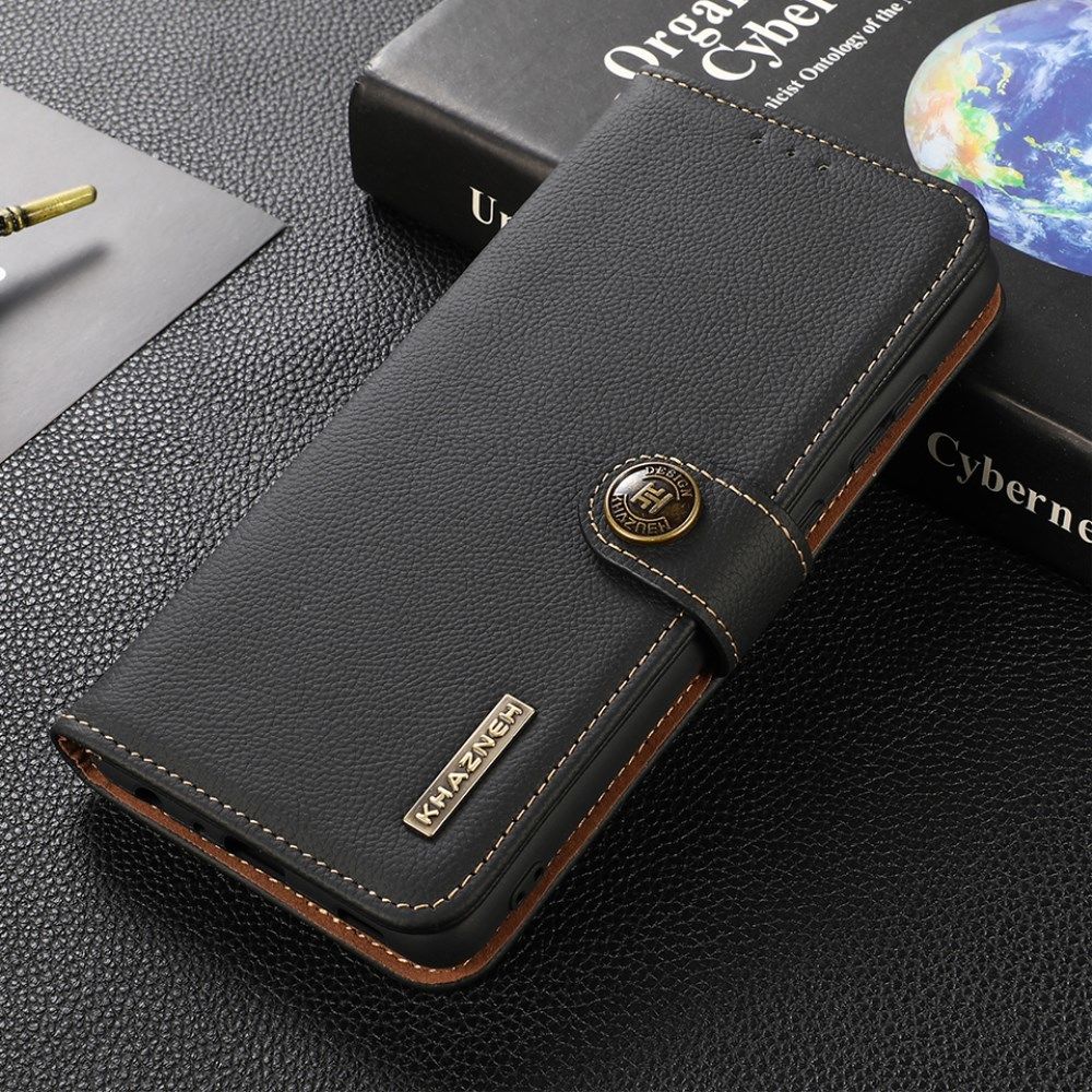Xiaomi Mi 11 Ultra Hoesje RFID Portemonnee Book Case Echt Leer Zwart afbeelding 4