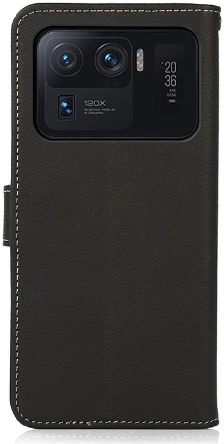 Xiaomi Mi 11 Ultra Hoesje RFID Portemonnee Book Case Echt Leer Zwart afbeelding 8