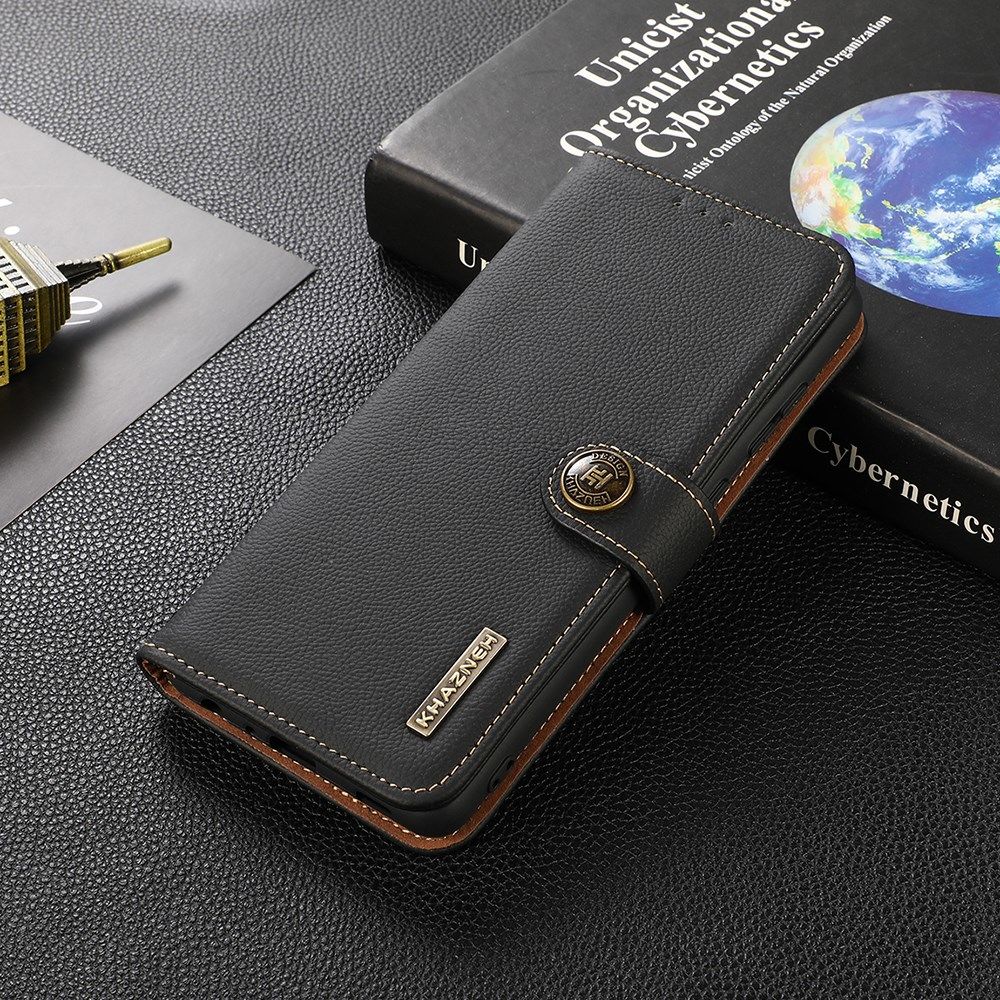 Xiaomi Mi 11 Lite 4G / 5G Hoesje RFID Portemonnee Echt Leer Zwart afbeelding 4