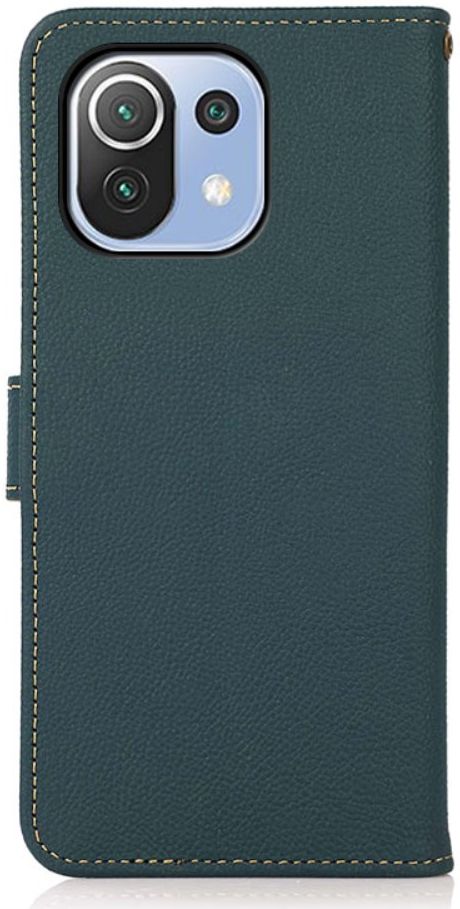 Xiaomi Mi 11 Lite 4G / 5G Hoesje RFID Portemonnee Echt Leer Groen afbeelding 9