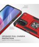 Xiaomi Mi 11i / Poco F3 Hoesje Magnetische Ring Kickstand Rood