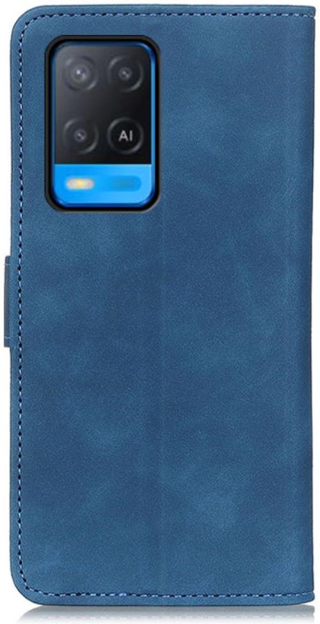KHAZNEH Oppo A54 5G Hoesje Hoesje Retro Wallet Book Case Blauw afbeelding 4