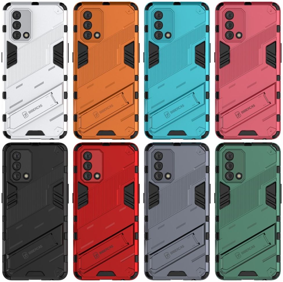Oppo A74 4G Hoesje Hybride Back Cover met Kickstand Zwart afbeelding 9