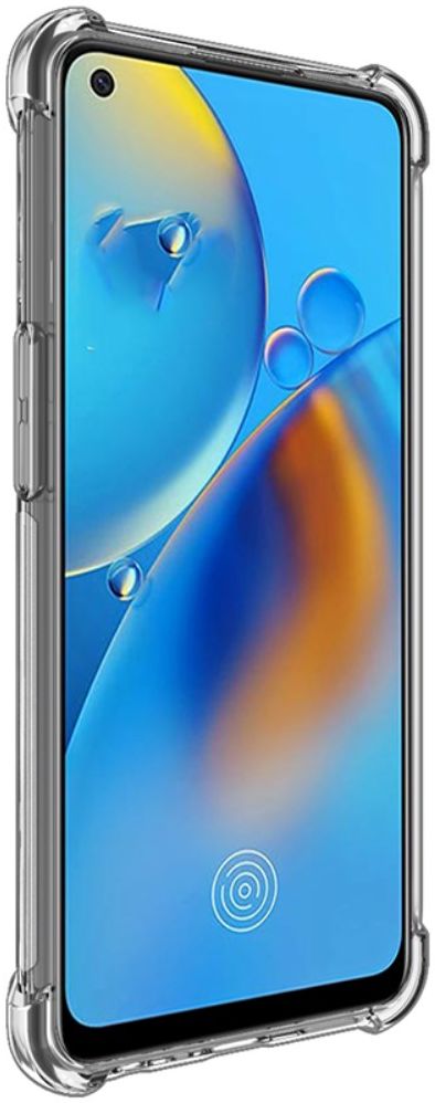 IMAK Oppo A74 4G Hoesje Dun TPU met Screen Protector Transparant afbeelding 2