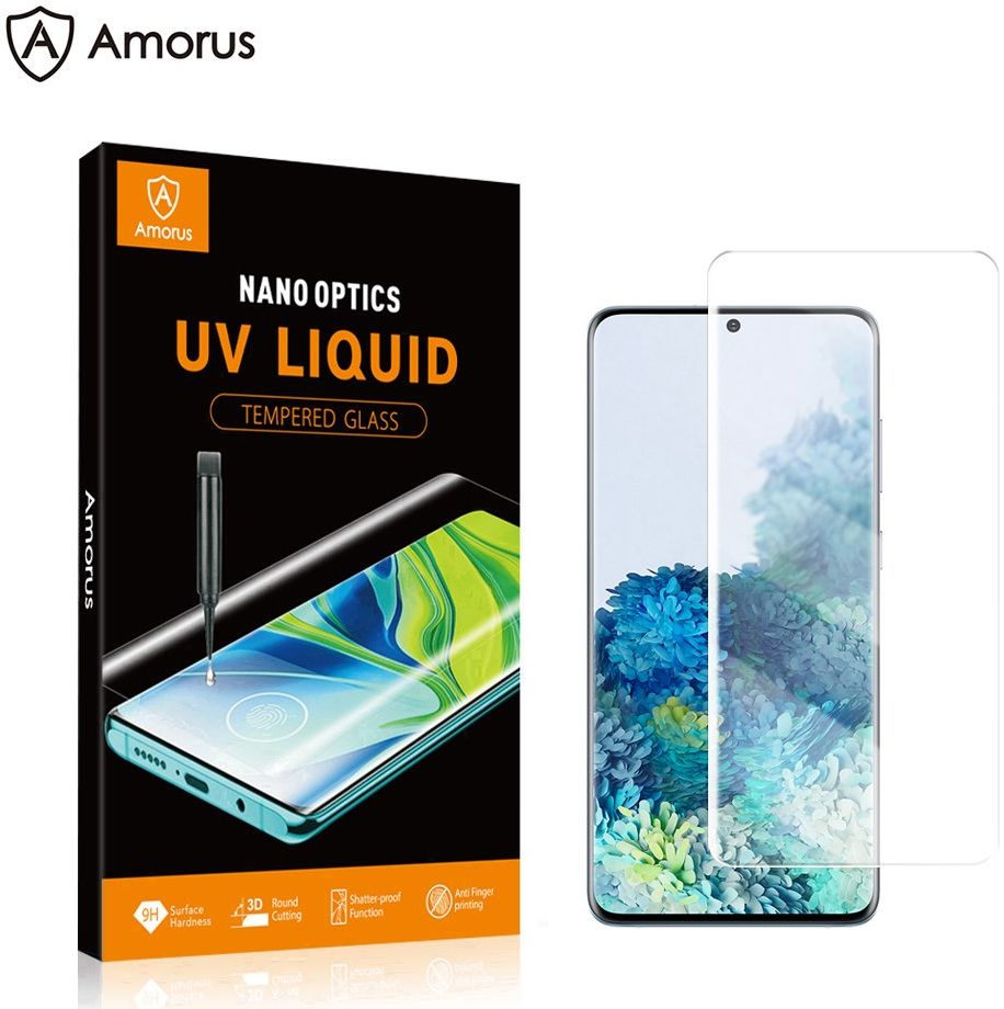Samsung Galaxy S20 Plus Screen Protector Tempered UV Glass Full Cover afbeelding 4