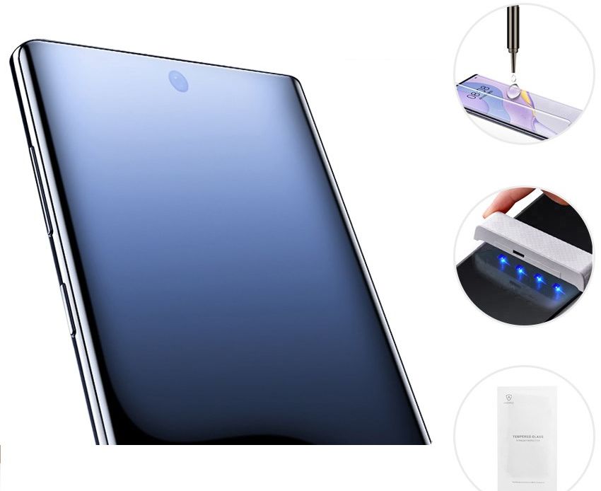 Samsung Galaxy S20 Plus Screen Protector Tempered UV Glass Full Cover afbeelding 5