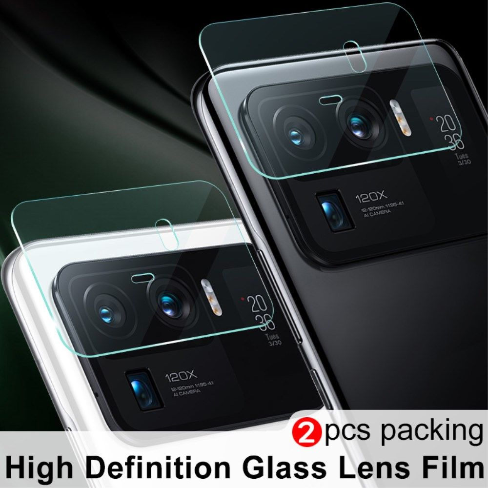 IMAK Xiaomi Mi 11 Ultra Camera Lens Protector Tempered Glass Duo Pack afbeelding 5